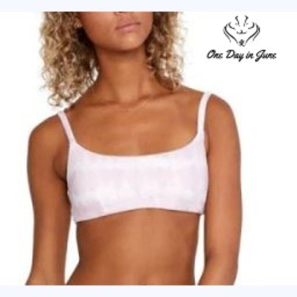 RVCA Live and Let Dye Bralette Bikini Top Purple Haze NWT $58 Size S
